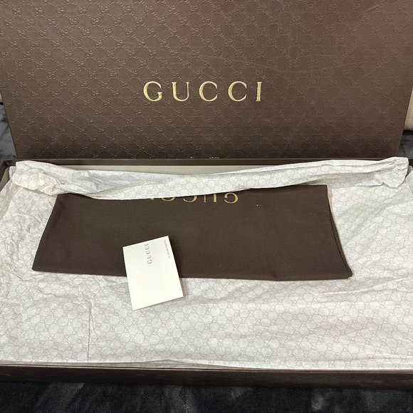 🌟 GUCCI WOMEN'S  BROWN SUEDE / SOFT NAPPA LEATHER BOOTS - Picture 6 of 7